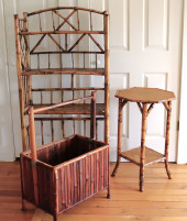 GROUP OF RATTAN FURNITUREA rat