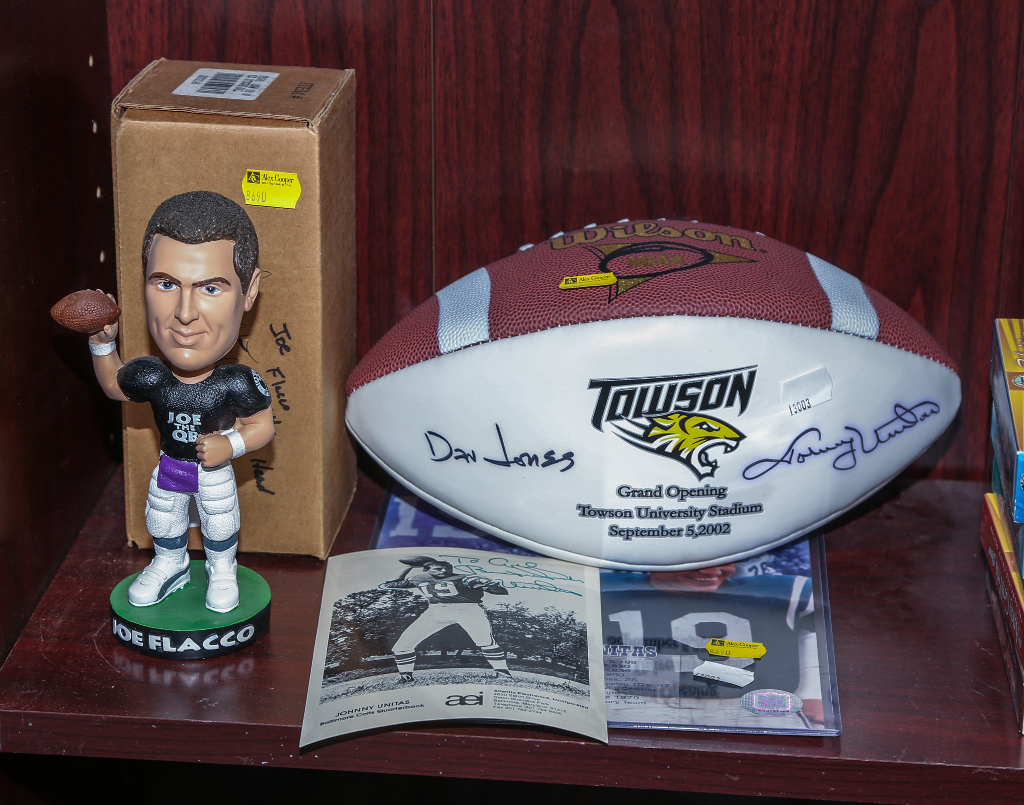 GROUP OF RAVENS & COLTS MEMORABILIA