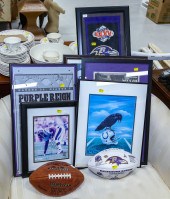 GROUP OF RAVENS MEMORABILIA In