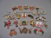 Group of Retro Christmas Jewel