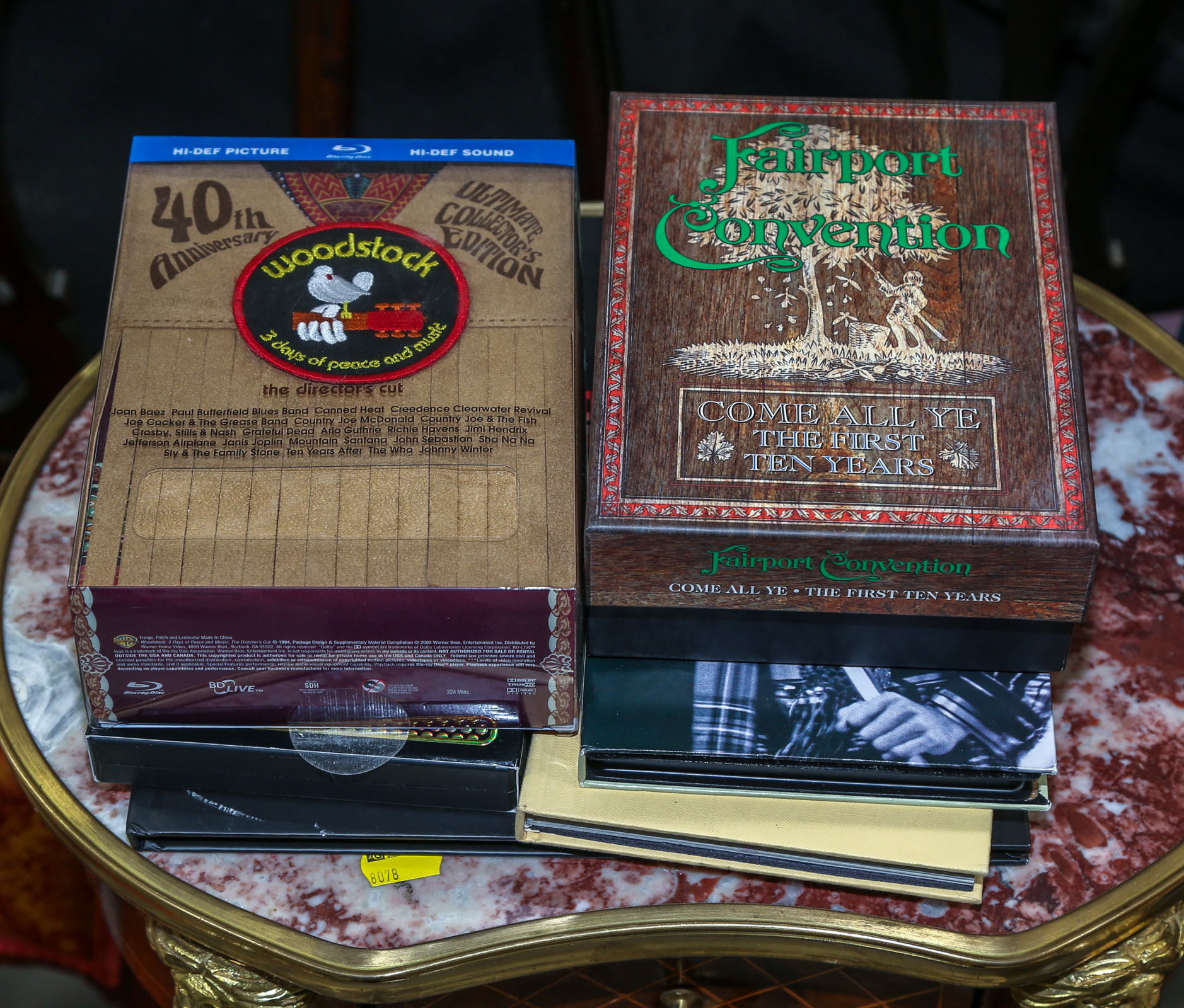 GROUP OF ROCK CD & BLU-RAY BOX SETS