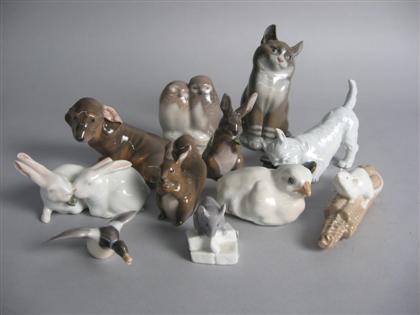 Group of Royal Copenhagen porcelain