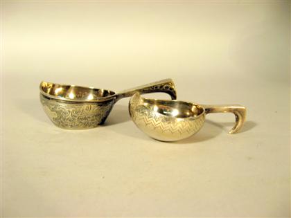 Group of Russian silver table