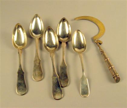Group of Russian silver tablewares