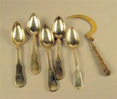 Group of Russian silver tablew
