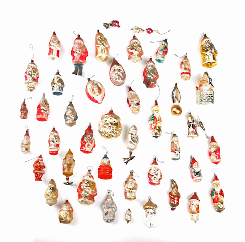 Group of Santa Claus glass