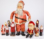 GROUP OF SANTA FIGURES, ETC.Gr