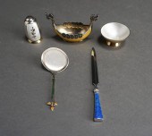 GROUP OF SCANDINAVIAN ENAMELED