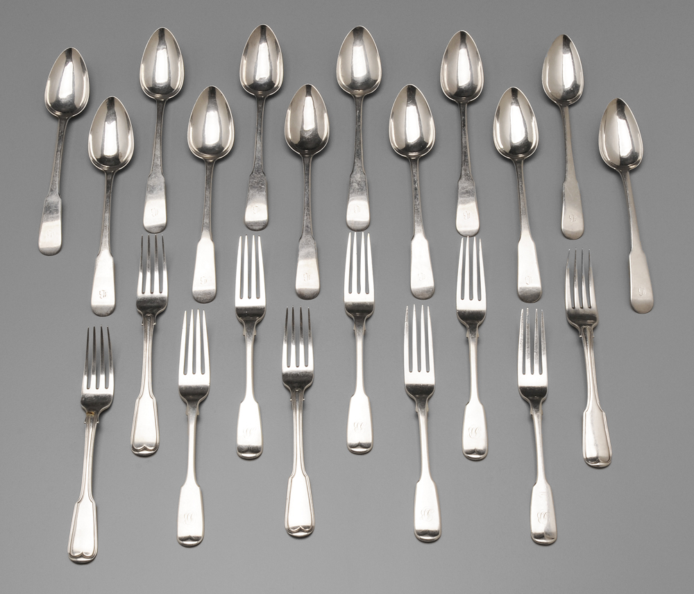 Group of Scottish Silver Flatware