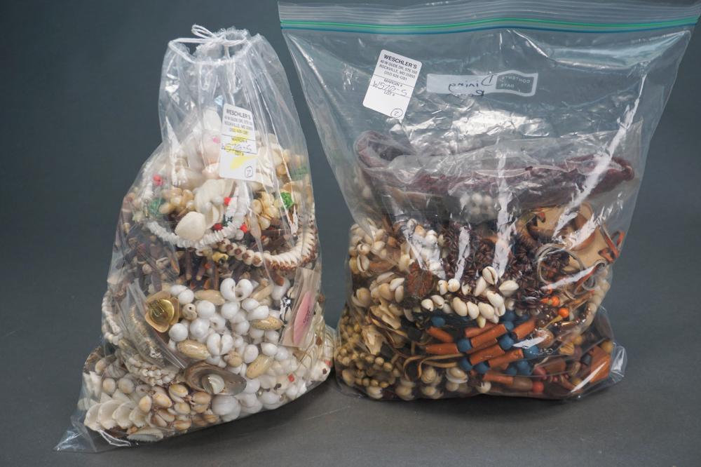 GROUP OF SEASHELL MOUNTED AND
