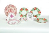 GROUP OF SERVING PIECES.  Engl