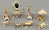 Group of seven 19th c. Contine