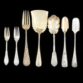 GROUP OF SEVEN ANTIQUE STERLIN