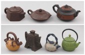 GROUP OF SEVEN ASIAN TEAPOTS 2