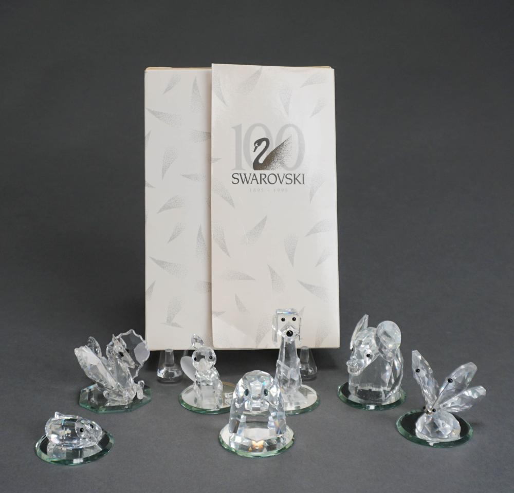 GROUP OF SEVEN ASSORTED SWAROVSKI