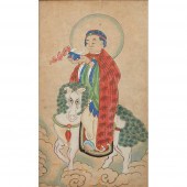 GROUP OF SEVEN 'BUDDHA' PAINTI