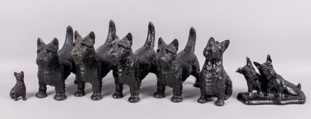 GROUP OF SEVEN CAST IRON SCOTTISH