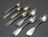 GROUP OF SEVEN COIN SILVER 'FI
