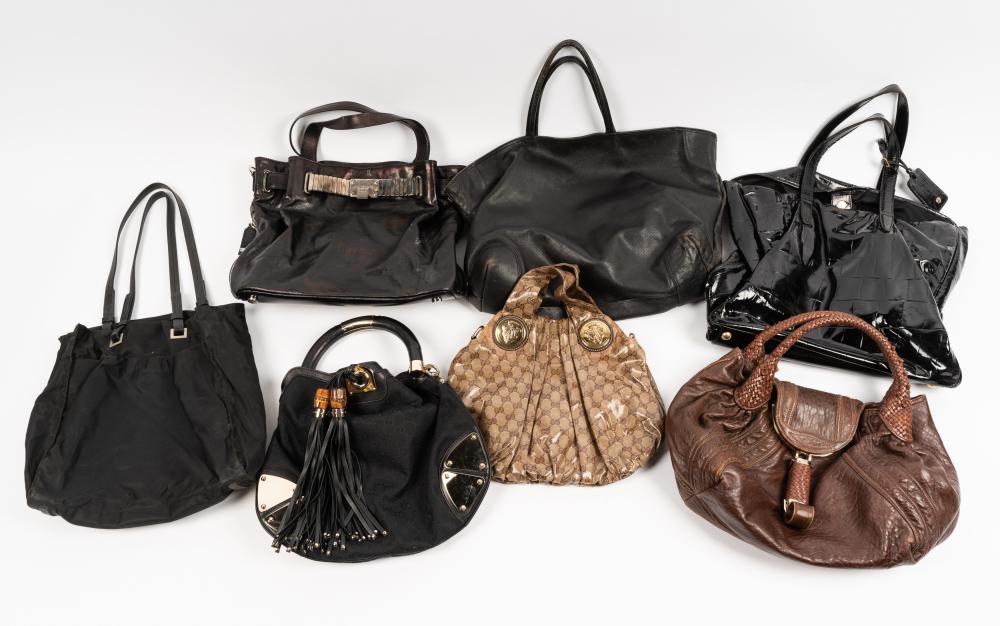 GROUP OF SEVEN DESIGNER HANDBAGSthe