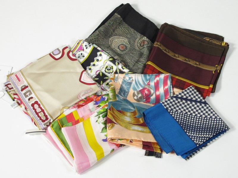 Group of Seven Designer Silk