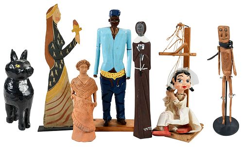 GROUP OF SEVEN FOLK ART