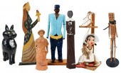 GROUP OF SEVEN FOLK ART FIGURE