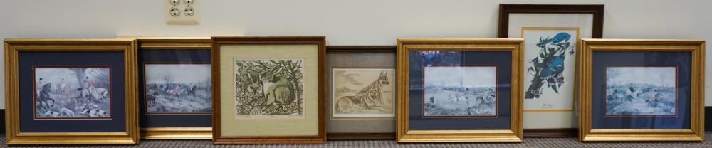 GROUP OF SEVEN FRAMED ASSORTED
