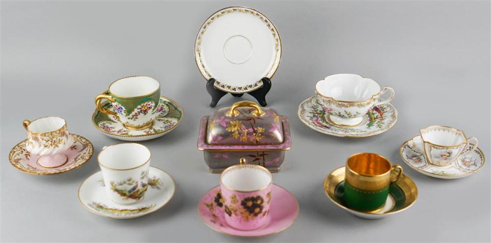 GROUP OF SEVEN FRENCH CUPS AND