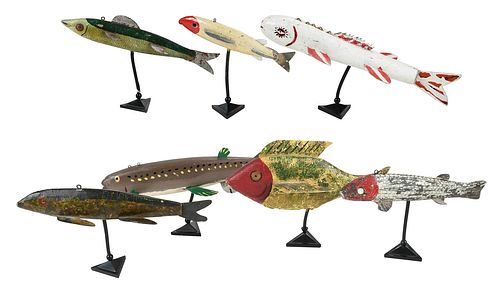 GROUP OF SEVEN FRESHWATER FISHING