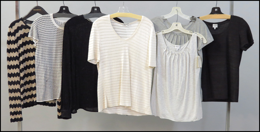 GROUP OF SEVEN GIORGIO ARMANI TOPS.