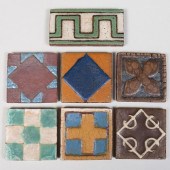 GROUP OF SEVEN GRUEBY POTTERY