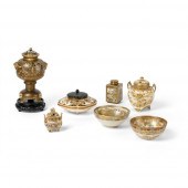 GROUP OF SEVEN SATSUMA WARES
M