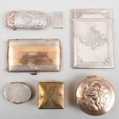 GROUP OF SEVEN SILVER AND SILV
