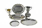 GROUP OF SEVEN SILVER PLATE AW