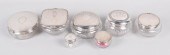 GROUP OF SEVEN SILVER-TOPPED P