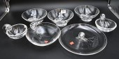 GROUP OF SEVEN STEUBEN GLASS P