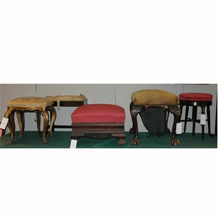 Group of Seven Stools 	 