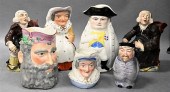 GROUP OF SEVEN TOBY JUGS AND M