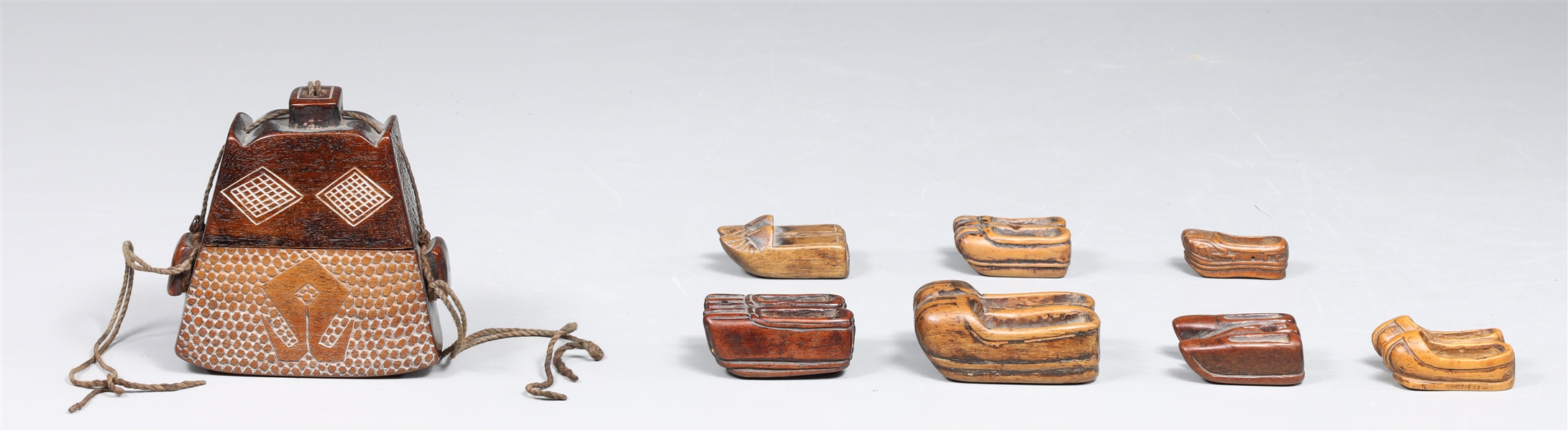 Group of seven various antique