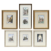 GROUP OF SEVEN VIENNESE STREET