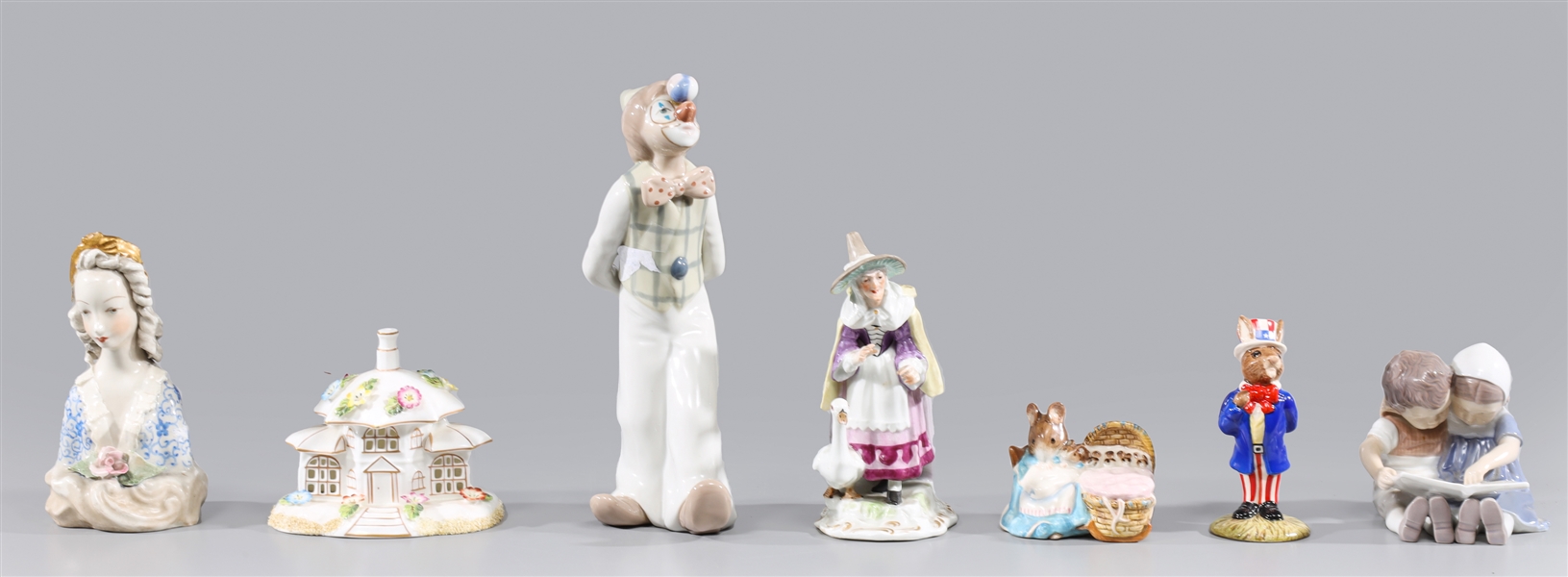 Group of seven vintage fine