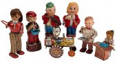 GROUP OF SEVEN VINTAGE TIN LIT