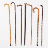 GROUP OF SEVEN WALKING STICKSC