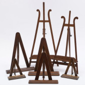 GROUP OF SEVEN WOOD STANDS AND