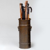 GROUP OF SEVEN WOODEN CANES AN