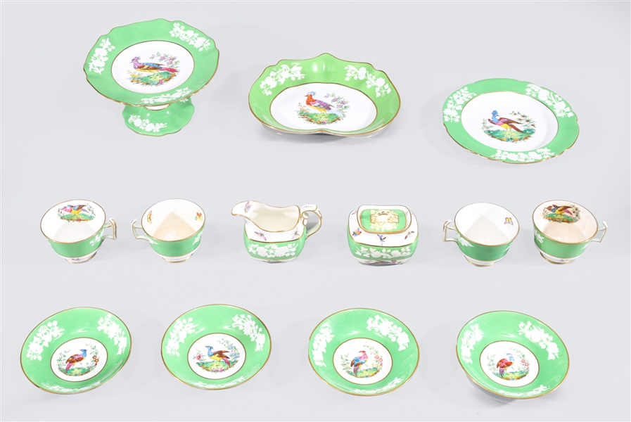 Group of seventeen Spode