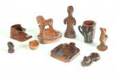 GROUP OF SEWERTILE WHIMSEYS.
