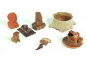 GROUP OF SEWERTILE WHIMSEYS.