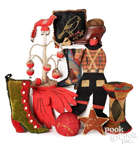 GROUP OF SEWING ACCESSORIES, 19TH