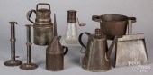 GROUP OF SHAKER TINWARE, 19TH